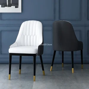 Ghế Ăn Phong cách châu Âu Hiện Đại Accent Nhà Bếp Ghế Ăn Da Cao Cấp Thiết Kế Có Thể Gập Lại Sillas De Comedor Nội Thất Gia Đình - Hình 2