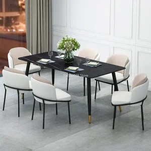 Ghế Ăn Phong cách châu Âu Hiện Đại Accent Nhà Bếp Ghế Ăn Da Cao Cấp Thiết Kế Có Thể Gập Lại Sillas De Comedor Nội Thất Gia Đình