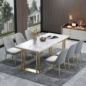 Ghế Ăn Phong cách châu Âu Hiện Đại Accent Nhà Bếp Ghế Ăn Da Cao Cấp Thiết Kế Có Thể Gập Lại Sillas De Comedor Nội Thất Gia Đình - Hình 4