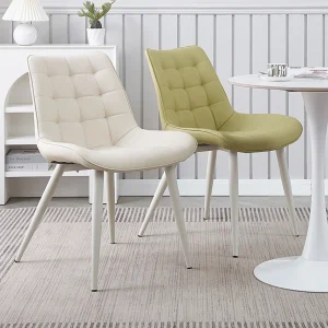 Ghế ăn Phong cách châu Âu Kim Loại Ghế Ăn Re Tựa Lưng Nông Trang Ghế Ăn Cao Cấp Bọc Thanh Lịch Sillas Comedor Nội Thất Nhà Bếp - Hình 3