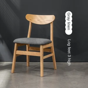 Ghế ăn Phong cách châu Âu ModernSolid Gỗ Ghế Ăn Cho Nội Thất Phòng Ăn Phòng Khách Phòng Ngủ Gỗ Tựa Lưng Ghế Có Đệm - Hình 4