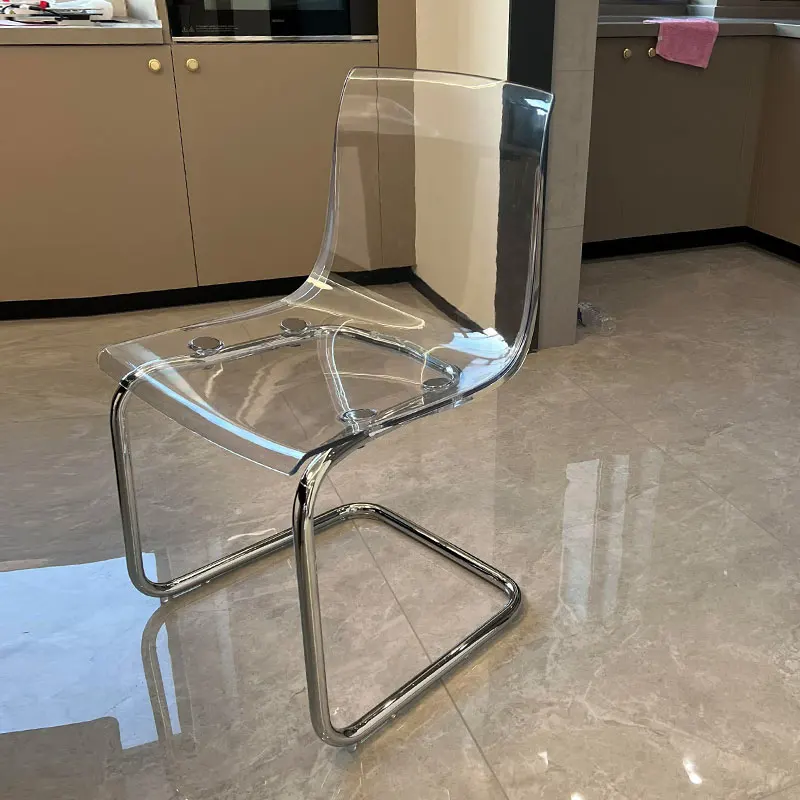 Ghế Ăn Phong cách châu Âu ng Suốt Lười Thiết Kế Phòng Chờ Ghế Ăn Thoải Mái Acrylic Sillas Nội Thất Nhà Bếp - Hình 3 Ghế Ăn Phong cách châu Âu ng Suốt Lười Thiết Kế Phòng Chờ Ghế Ăn Thoải Mái Acrylic Sillas Nội Thất Nhà Bếp - Hình 3