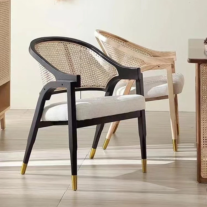 Ghế ăn Phong cách châu Âu Re Ghế Ăn Nội Thất Gia Đình Gỗ Chắc Chắn Mây Ghế Giải Trí Cafe Nhà Hàng Ghế Bành Thiết Kế Ghế Sofa Đơn - Hình 4 Ghế ăn Phong cách châu Âu Re Ghế Ăn Nội Thất Gia Đình Gỗ Chắc Chắn Mây Ghế Giải Trí Cafe Nhà Hàng Ghế Bành Thiết Kế Ghế Sofa Đơn - Hình 4