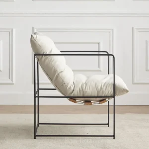 Ghế ăn Phong cách châu Âu Sắt Ghế Ăn Sang Trọng Hiện Đại Sofa Đơn Ghế Đàm Phán Ghế Ăn Đơn Giản Thiết Kế Nội Thất Phòng Khách Một