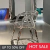 Ghế Ăn Phong Cách Phong cách châu Âu Di Động Sang Trọng Màu Trắng ng Suốt Ghế Thoải Mái Phòng Ăn Chaise Ẩm Thực Nội Thất Gia Đình