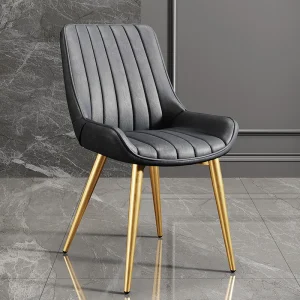 Ghế ăn Phòng Chờ Hiện Đại Ghế Ăn Phong cách châu Âu Phòng Khách Trang Điểm Vàng Thiết Kế Salon Ghế Văn Phòng Sang Trọng Văn Phòng Sandalyeler Nội Thất Gia Đình - Hình 4