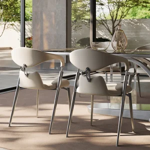 Ghế ăn Salon Di Động Ghế Ăn Phong cách châu Âu Văn Phòng Thư Giãn Khách sạn Đĩa Ghế Ăn Accent Cà Phê Tay Tân La Comedor Nội Thất Ngoài Trời - Hình 3