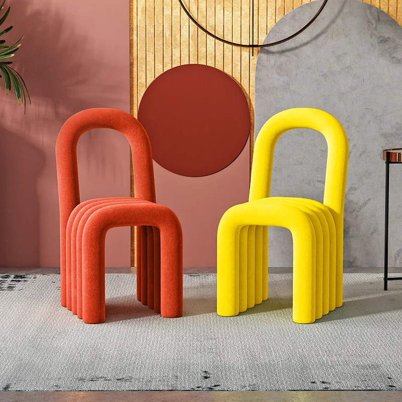 Ghế ăn Sáng Tạo Phong cách châu Âu Rainbow Ghế Ăn Cho Phòng Ngủ Phòng Khách Trang Điểm Đầm Phân Hình Dạng Đặc Biệt Lambswool Trang Trí Nhà Ghế - Hình 4 Ghế ăn Sáng Tạo Phong cách châu Âu Rainbow Ghế Ăn Cho Phòng Ngủ Phòng Khách Trang Điểm Đầm Phân Hình Dạng Đặc Biệt Lambswool Trang Trí Nhà Ghế - Hình 4