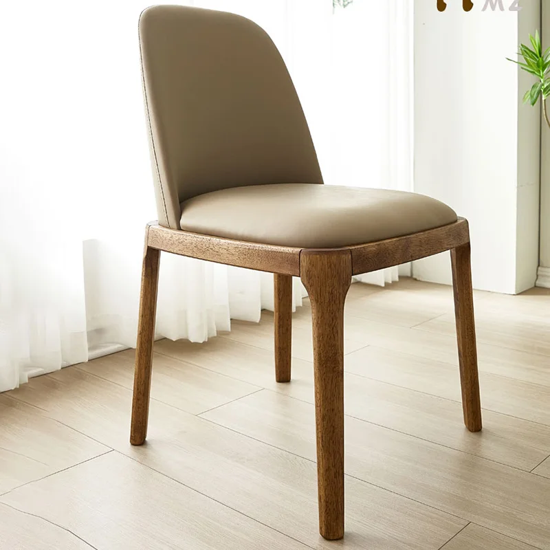 Ghế Ăn Sang Trọng Hiện Đại Nhà Bếp Gỗ Phong cách châu Âu Ghế Ăn Da Giả Châu Âu Nhà Chaises Salle Manger Nội Thất - Hình 2 Ghế Ăn Sang Trọng Hiện Đại Nhà Bếp Gỗ Phong cách châu Âu Ghế Ăn Da Giả Châu Âu Nhà Chaises Salle Manger Nội Thất - Hình 2