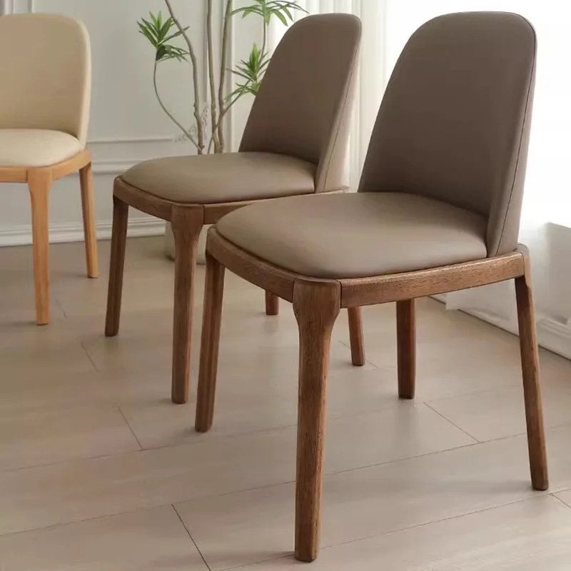 Ghế Ăn Sang Trọng Hiện Đại Nhà Bếp Gỗ Phong cách châu Âu Ghế Ăn Da Giả Châu Âu Nhà Chaises Salle Manger Nội Thất Ghế Ăn Sang Trọng Hiện Đại Nhà Bếp Gỗ Phong cách châu Âu Ghế Ăn Da Giả Châu Âu Nhà Chaises Salle Manger Nội Thất