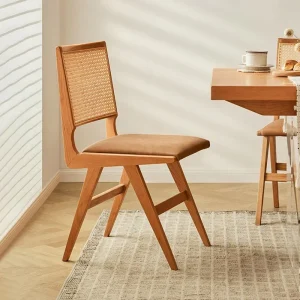 Ghế ăn Thiết Kế Công Thái Học Mây Ghế Ăn Phong cách châu Âu Phòng Khách Nhà Bếp Ghế Ăn Nhà Hàng Hiện Đại Cadeira Nội Thất Gia Đình MR50DC - Hình 2