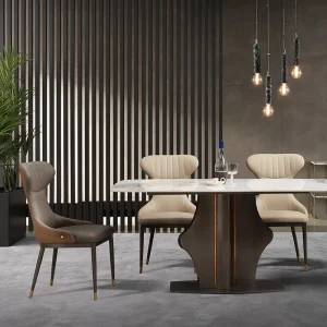 Ghế ăn Thiết kế Ghế nhà bếp hiện đại giữa thế kỷ Phòng ăn Ghế văn phòng nhung tiện dụng Chaise Lounge Nội thất Juegos De Comedor - Hình 2