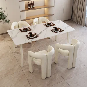 Ghế ăn Thiết Kế Hiện Đại Ghế Ăn Phong cách châu Âu Bếp Cưới Thư Giãn Ghế Ăn Công Thái Chaise Salle Manger Nội Thất Gia Đình RR50DC - Hình 2