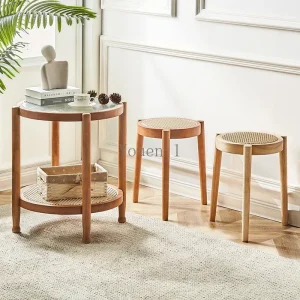Ghế ăn Thiết Kế Sân Vườn Ngoài Trời Ghế Ăn Gỗ Phong cách châu Âu Văn Phòng Cà Phê Bàn Mây Ghế Ăn Bãi Biển Stoelen Nội Thất Nhà Bếp DX50CY - Hình 2