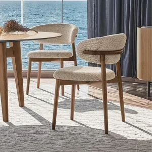 Ghế ăn Thiết Kế Thư Giãn Ghế Ăn Hiện Đại Phong cách châu Âu Đơn Văn Phòng Sang Trọng Tủ Quần Áo Ghế Ăn Nhà Bếp Gỗ Salon Sillas Nội Thất Gia Đình - Hình 2