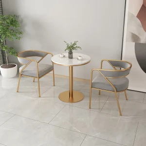 Ghế ăn Thiết kế Velour Ghế phòng ăn Phòng khách Chân kim loại Ghế ăn thiết kế lười biếng Bàn ăn Ghế chờ Nội thất gia đình - Hình 2
