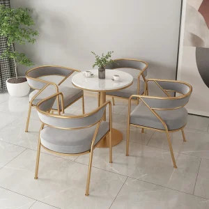 Ghế ăn Thiết kế Velour Ghế phòng ăn Phòng khách Chân kim loại Ghế ăn thiết kế lười biếng Bàn ăn Ghế chờ Nội thất gia đình