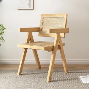 Ghế ăn Tiệc Nhật Bản Ghế Ăn Bằng Gỗ Đám Cưới Ngoài Trời Mây Bếp Ghế Ăn Phong cách châu Âu Phòng Khách Cadeiras Nội Thất YN50DC - Hình 2