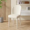 Ghế ăn Trắng Ghế Ăn Đẹp Hiện Đại Nhà Bếp Cao Cấp Phong cách châu Âu Ghế Ăn Châu Âu Kim Loại Sillas De Comedor Nội Thất Gia Đình