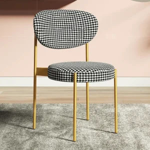Ghế Ăn Vanity Nhung Phòng Ăn Hiện Đại Ban Công Ghế Thiết Kế Kim Loại Thấp Bản Sao Sang Trọng Sedie Da Pranzo Nội Thất ZXF - Hình 2