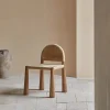 Ghế ăn Vintage Gỗ Chắc Chắn Ghế Ăn Dây Dệt Ghế Đơn Kem Phong Cách Thiết Kế Tựa Lưng Cadeira Nội Thất Gia Đình WKDC