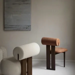Ghế ăn Wabi-sabi Gỗ Chắc Chắn Vải Ghế Ăn Đơn Giản Tủ Áo Ghế Sang Trọng Phong cách châu Âu Hiện Đại Thời Trung Cổ Trang Điểm - Hình 4