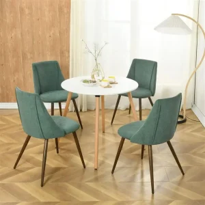 Ghế ăn Wfs,Ghế nhà bếp,Ghế,Ghế ăn bọc nệm,Nội thất phòng ăn,Bộ 2 (Xanh) - Hình 2