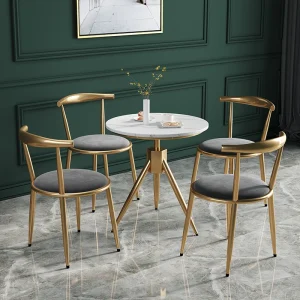 Ghế ăn Xanh Velour Đệm Ghế Ăn Nhà Hàng Phong cách châu Âu Phòng Chờ Nhà Bếp Ghế ăn Giá Rẻ Sillas Para Comedor Trang Trí - Hình 2