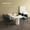 Ghế ăn xếp chồng màu xanh lá cây Chân kim loại màu đen Căn hộ Ghế ăn Italy Thời trang Dinette Phòng ngủ Cadeira Nội thất gia đình
