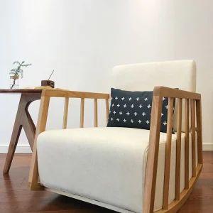 Ghế Arm Accent Ghế Vanity Designer Sofa Nghệ thuật cá nhân Phòng khách Ghế bập bênh Gỗ Thiết kế máy tính Muebles Para El Hogar Ghế bành - Hình 3