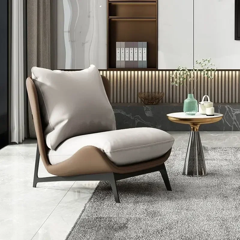 Ghế Bắc Âu sang trọng và hiện đại cho phòng khách ấm cúng Ghế sofa đơn tối giản với nét nghệ thuật cho ban công Ghế Bắc Âu sang trọng và hiện đại cho phòng khách ấm cúng Ghế sofa đơn tối giản với nét nghệ thuật cho ban công
