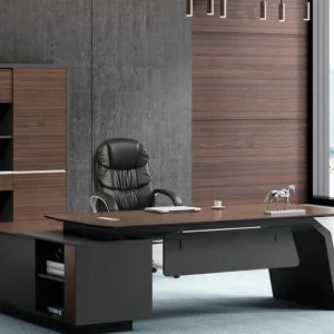 Ghế bàn xoay VHPVHP,Ghế văn phòng quản lý,Ghế tựa lưng cao,Da,Kinh doanh,Có thể điều chỉnh,Có tựa lưng,Có tay vịn, Màu đen - Hình 2