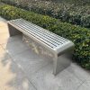 Ghế băng inox công viên – Ghế chờ trạm xe buýt, trung tâm thương mại, ghế công cộng ngoài trời
