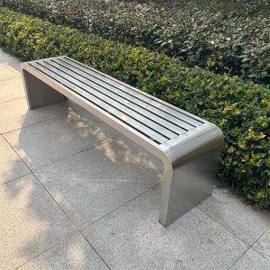 Ghế băng inox công viên – Ghế chờ trạm xe buýt, trung tâm thương mại, ghế công cộng ngoài trời