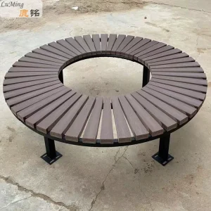 Ghế bao quanh cây ngoài trời vuông tùy chỉnh, ghế tròn, ghế công viên gỗ nhựa, ghế bao quanh cây, ghế sân vườn đặt làm riêng, ghế và ghế đẩu bằng gỗ chống ăn mòn - Hình 2
