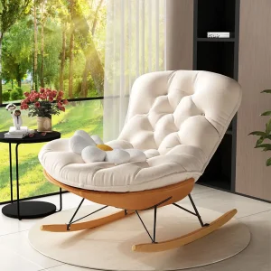Ghế bập bênh ban công – Ghế đơn cho người lớn, phong cách sang trọng, thoải mái, tiện nghi