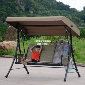 Ghế bập bênh ban công xích đu treo ngoài trời ghế trong nhà người lớn vườn nhà ngoài trời sân đu giỏ treo đôi - Hình 3