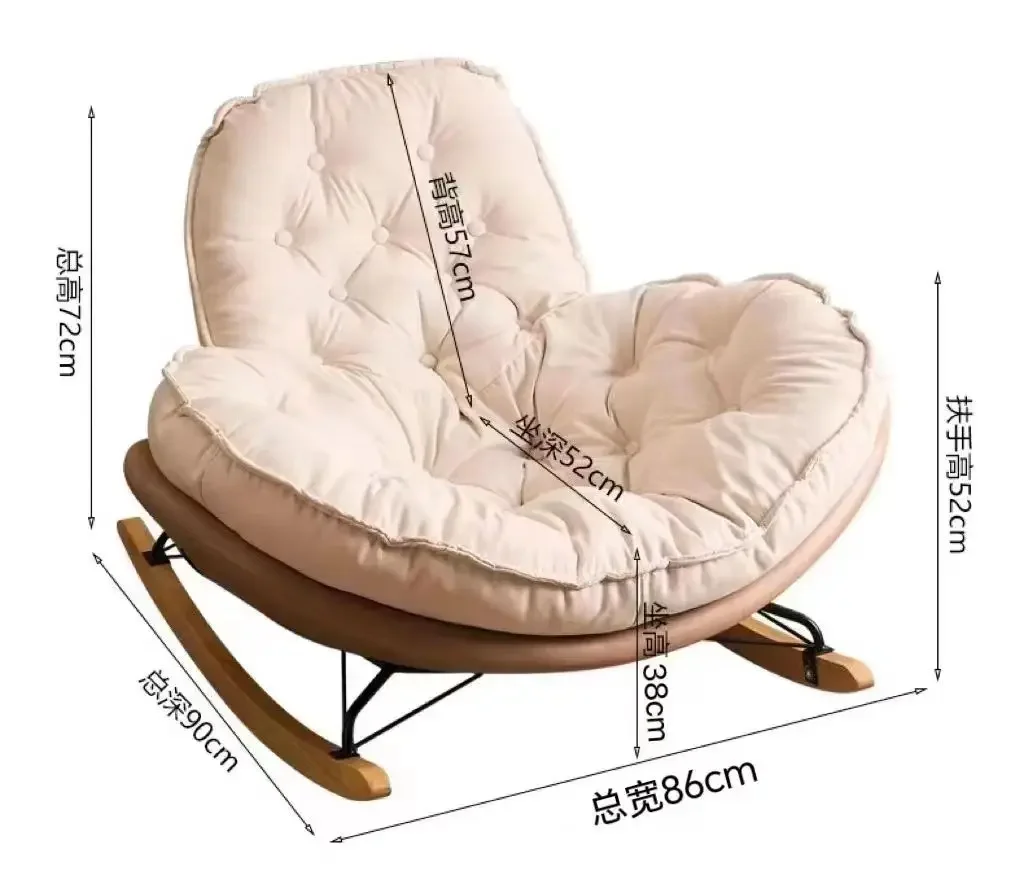 Ghế bập bênh lớn phong cách Bắc Âu cho phòng khách với khả năng chịu tải lớn Ghế sofa 200kg Hoàn hảo cho nội thất văn phòng gia đình - Hình 4 Ghế bập bênh lớn phong cách Bắc Âu cho phòng khách với khả năng chịu tải lớn Ghế sofa 200kg Hoàn hảo cho nội thất văn phòng gia đình - Hình 4