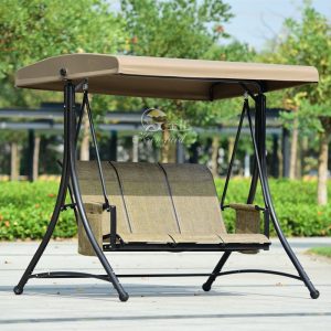 Ghế bập bênh sân vườn đôi 3 người lưới xích đu ngoài trời giường bập bênh sân vườn biệt thự ban công khách sạn ghế treo