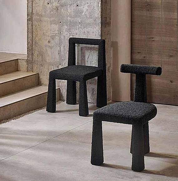 Ghế Bọc Vải Giả Lông Cừu Kiểu Dáng Wabi Sabi Đa Năng Ghế Bọc Vải Giả Lông Cừu Kiểu Dáng Wabi Sabi Đa Năng