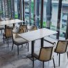 Ghế Cafe Khung Kim Loại Tựa Lưng Mây Cao Cấp