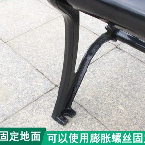 Ghế công viên băng dự bị ngoài trời Ghế băng dự bị giải trí Ghế ngoài trời sân dải Ghế sắt rèn tựa lưng mặt trời - Hình 4