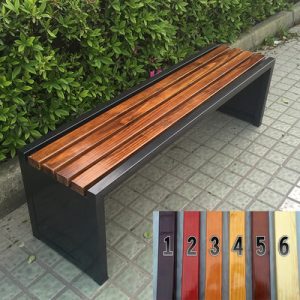 Ghế công viên băng ngoài trời chống ăn mòn sân vận động trung tâm mua sắm Ghế băng nghỉ ngơi giải trí hàng Ghế dài cộng đồng Ghế băng gỗ rắn