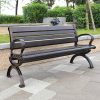 Ghế công viên băng ngoài trời Ghế bành sắt giải trí ngoài trời sân vườn Ghế nhôm đúc ban công Ghế dài