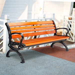 Ghế công viên băng ngoài trời Ghế thư giãn sân vườn Ghế nhựa bảo quản gỗ rắn dài hàng Ghế ngoài trời Ghế vuông ngoài trời