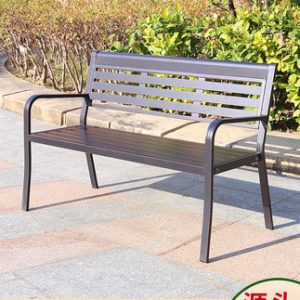 Ghế công viên băng ngoài trời nhôm đúc không thấm nước Ghế băng nghỉ ngơi ngoài trời cộng đồng giải trí Ghế băng thư giãn ngoài trời Ghế tựa lưng