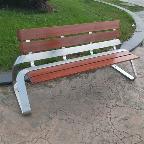 Ghế công viên băng ngoài trời thép không gỉ chống ăn mòn gỗ nhựa Ghế bar Ghế sắt trạm xe buýt Ghế ngoài trời - Hình 2 Ghế công viên băng ngoài trời thép không gỉ chống ăn mòn gỗ nhựa Ghế bar Ghế sắt trạm xe buýt Ghế ngoài trời - Hình 2
