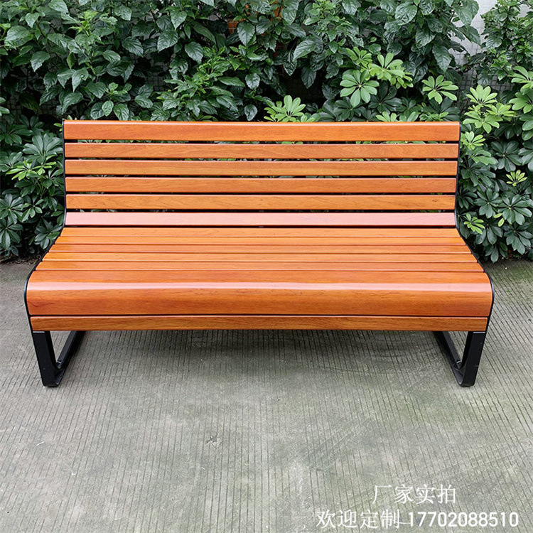 Ghế công viên bằng nhôm đúc gỗ chống ăn mòn ngoài trời phân giải trí lưng Ghế băng gỗ chắc chắn đôi Ghế gỗ nhựa kim loại mới - Hình 3 Ghế công viên bằng nhôm đúc gỗ chống ăn mòn ngoài trời phân giải trí lưng Ghế băng gỗ chắc chắn đôi Ghế gỗ nhựa kim loại mới - Hình 3