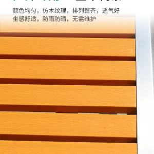 Ghế công viên bằng thép không gỉ Băng ghế ngoài trời ngoài trời Ghế sân vườn chống nước công cộng Ghế sân vận động thương mại Ghế băng giải trí - Hình 3
