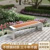 Ghế công viên bằng thép không gỉ Ghế băng ngoài trời sân đôi Ghế dài ngoài trời chống ăn mòn gỗ nhựa Ghế thư giãn Ghế sắt